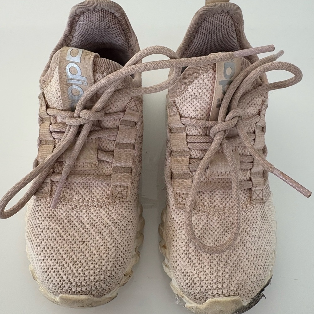 Adidas Light Pink and Cream Sneakers